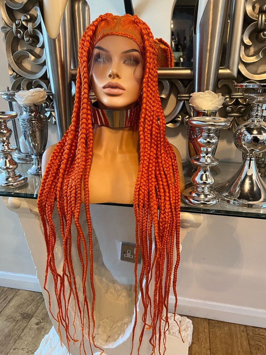 Brown Braided wig – Celebrity Hair UK