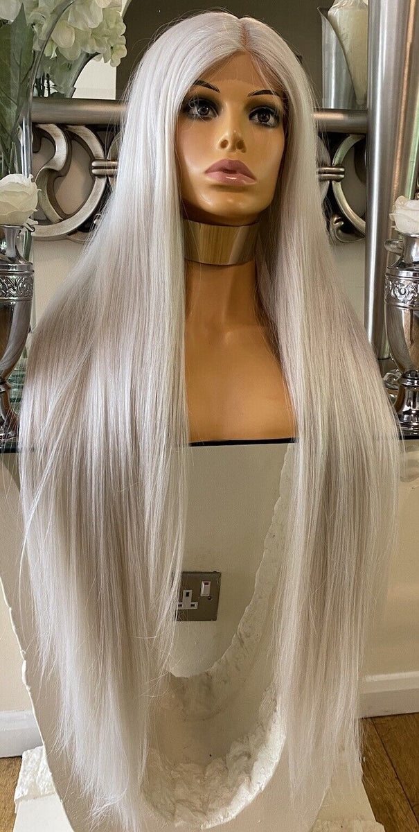 Platinum store silver blonde rainbow lace wig