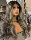 London - body wave Blonde Balayage Wig Centre part