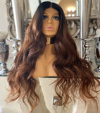 human hair Blend Wig lace front Wig Auburn Chestnut Lace FrontCelebrity Hair UK - Celebrity Hair UK