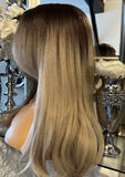 Centre part Ash Blonde