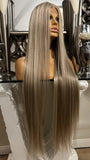 KIM K Blonde highlights