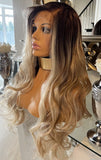 Blonde Lace Front Wig Brown Balayage Lace Wig Natural Wig Blonde Lace Front Wig