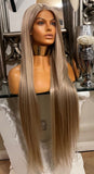 KIM K Blonde highlights
