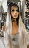 Half up, Half down Blonde Balayage