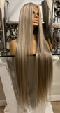 KIM K Blonde highlights