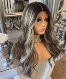 London - body wave Blonde Balayage Wig Centre part