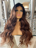 human hair Blend Wig lace front Wig Auburn Chestnut Lace FrontCelebrity Hair UK - Celebrity Hair UK