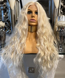 Human Hair Blend Bleach blonde - 613 stunning unit