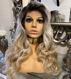 Strawberry Blonde Lace Front Wig Side Part Body Wave Transparent Lace  Wig