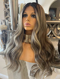 London - body wave Blonde Balayage Wig Centre part