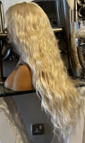 Human Hair Blend Bleach blonde - 613 stunning unit