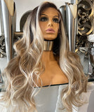 Blonde Lace Front Wig Brown Balayage Lace Wig Natural Wig Blonde Lace Front Wig