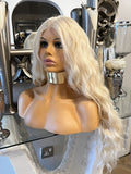 Human Hair Blend Bleach blonde - 613 stunning unit
