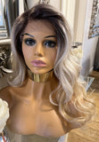 Strawberry Blonde Lace Front Wig Side Part Body Wave Transparent Lace  Wig