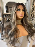 London - body wave Blonde Balayage Wig Centre part