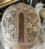 Christina - blonde on blonde platinum bodywave centre part