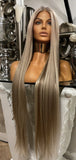 KIM K Blonde highlights