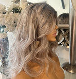Glamorous, Beautiful creamy blonde wavy unit