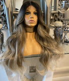 blonde human hair wig Ombré Wig Blonde lace front Wig Blonde Wig Centre Part Wig - Celebrity Hair UK