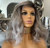Glamorous, Beautiful creamy blonde wavy unit