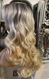 Strawberry Blonde Lace Front Wig Side Part Body Wave Transparent Lace  Wig