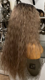 blonde Lace Front Wig Afro Wig Curly Afro Blonde Centre Part Lace Front Wig