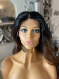 human hair Blend Wig lace front Wig Auburn Chestnut Lace FrontCelebrity Hair UK - Celebrity Hair UK