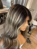 London - body wave Blonde Balayage Wig Centre part