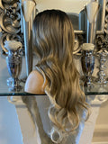blonde human hair wig Ombré Wig Blonde lace front Wig Blonde Wig Centre Part Wig - Celebrity Hair UK