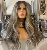 London - body wave Blonde Balayage Wig Centre part
