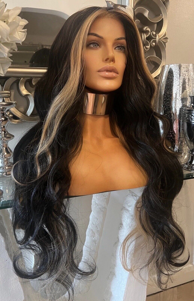 Straight Celebrity h.d outlet strawberry brown lace front human blend wig