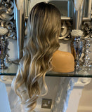 blonde human hair wig Ombré Wig Blonde lace front Wig Blonde Wig Centre Part Wig - Celebrity Hair UK