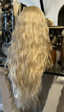 Human Hair Blend Bleach blonde - 613 stunning unit