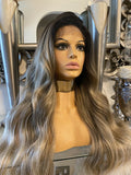 blonde human hair wig Ombré Wig Blonde lace front Wig Blonde Wig Centre Part Wig - Celebrity Hair UK