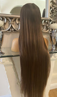 Kim K blonde/brown highlight Balayage Wig