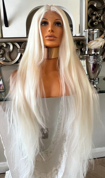 Blonde Lace Front Platinum Blonde Wig White Soft Wig  SALE CLEARANCE Wig