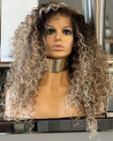 Beyonce Afro Lace Front Wig Caramel Blonde