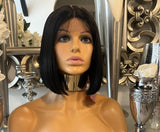 Beautiful short centre part Bob wig