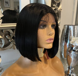 Beautiful short centre part Bob wig