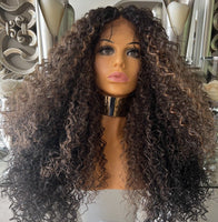 Curly Afro lace front Wig Curly Afro Diva Wig Diana Ross Wig Afro Curly Wig