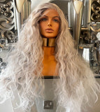 Beautiful platinum blonde wig