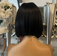 Beautiful short centre part Bob wig