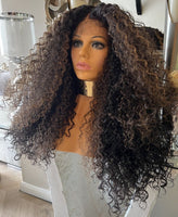 Curly Afro lace front Wig Curly Afro Diva Wig Diana Ross Wig Afro Curly Wig