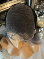 Grey Lace Front Wig 180 Density Transparent