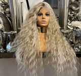 Blonde Curly Lace Front Platinum Blonde Silver Wig  Afro Lightweight Natural Wig