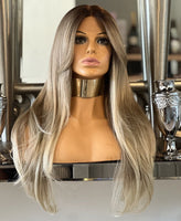 Mandy - blonde Lace Front Wig Ash Blonde Fringe