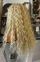 blonde lace front Wig Afro Curly Blonde Wig Yaki Afro Wig Blonde Wig Diana Ross