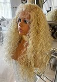 blonde lace front Wig Afro Curly Blonde Wig Yaki Afro Wig Blonde Wig Diana Ross