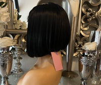 Beautiful short centre part Bob wig